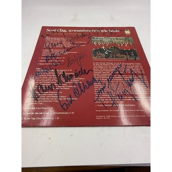 Die Mainzer Hofsänger – So Ein Tag, So Wunderschön Wie Heute Vinyl Album Record - Picture 2 of 4